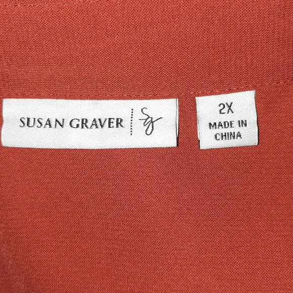 Susan Graver Button Down 2x - Picture 8 of 9
